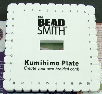 Kumihimo Square Braiding Disc Plate Makes Flat & Round With Without Instructions